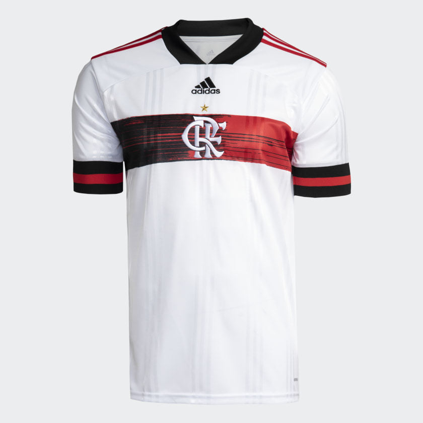 Camisa CR Flamengo Jogo II Adidas 2020 Branca EW5829