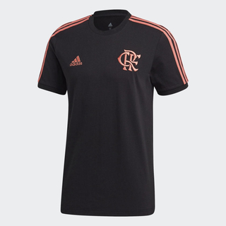 Camiseta Flamengo Adidas 3-Stripes Tee Preta FQ7652