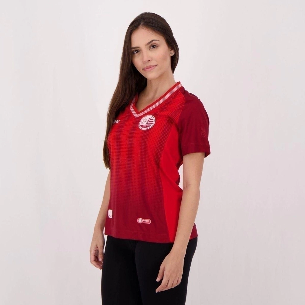 Camisa Topper Náutico III 2018 Aflitos Feminina - Vermelho 4202398-357