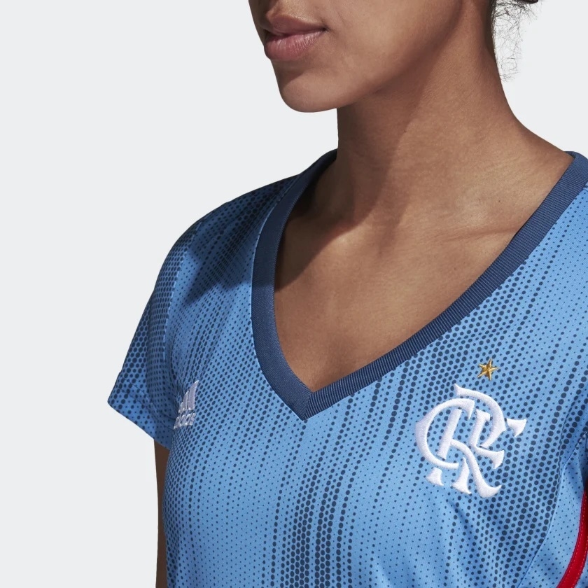 Camisa Flamengo Feminina 3 Adidas Azul DP7571