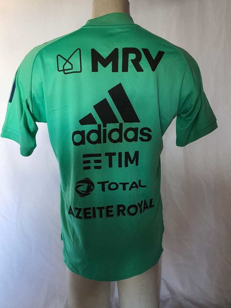 Camisa de Treino Flamengo Adidas 2020 Verde Com Patrocínio FH7581