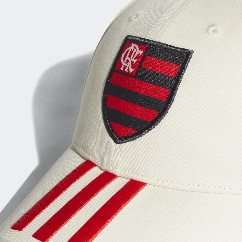 Boné Flamengo Adidas Branco 3Stripes - Kevin Sports