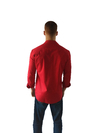 Camisa Social Blusão Oficial Flamengo Vermelho Hat Trick Licenciado CSFLA1 - Kevin Sports