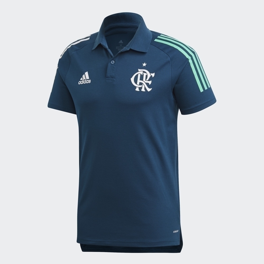 Camisa Polo CR Flamengo Adidas Azul FH7575