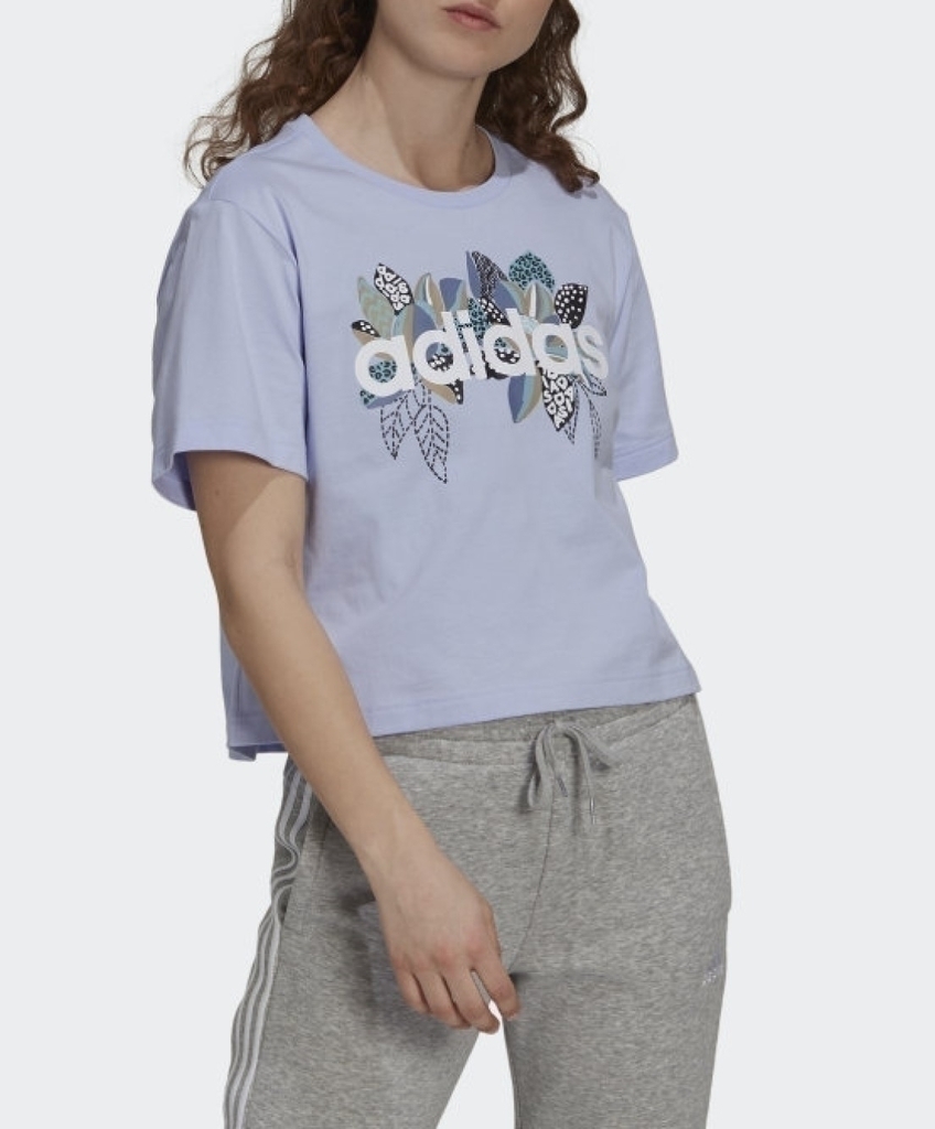 cropped adidas roxo