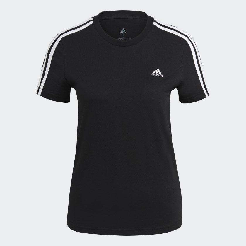 camiseta feminina adidas 3 stripes