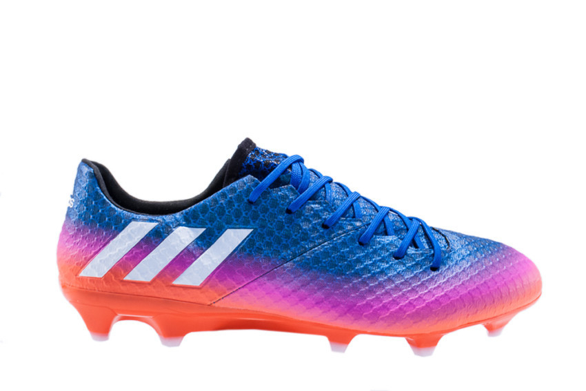 Chuteira Adidas Messi 16.1 Campo - Azul e Rosa BB1879