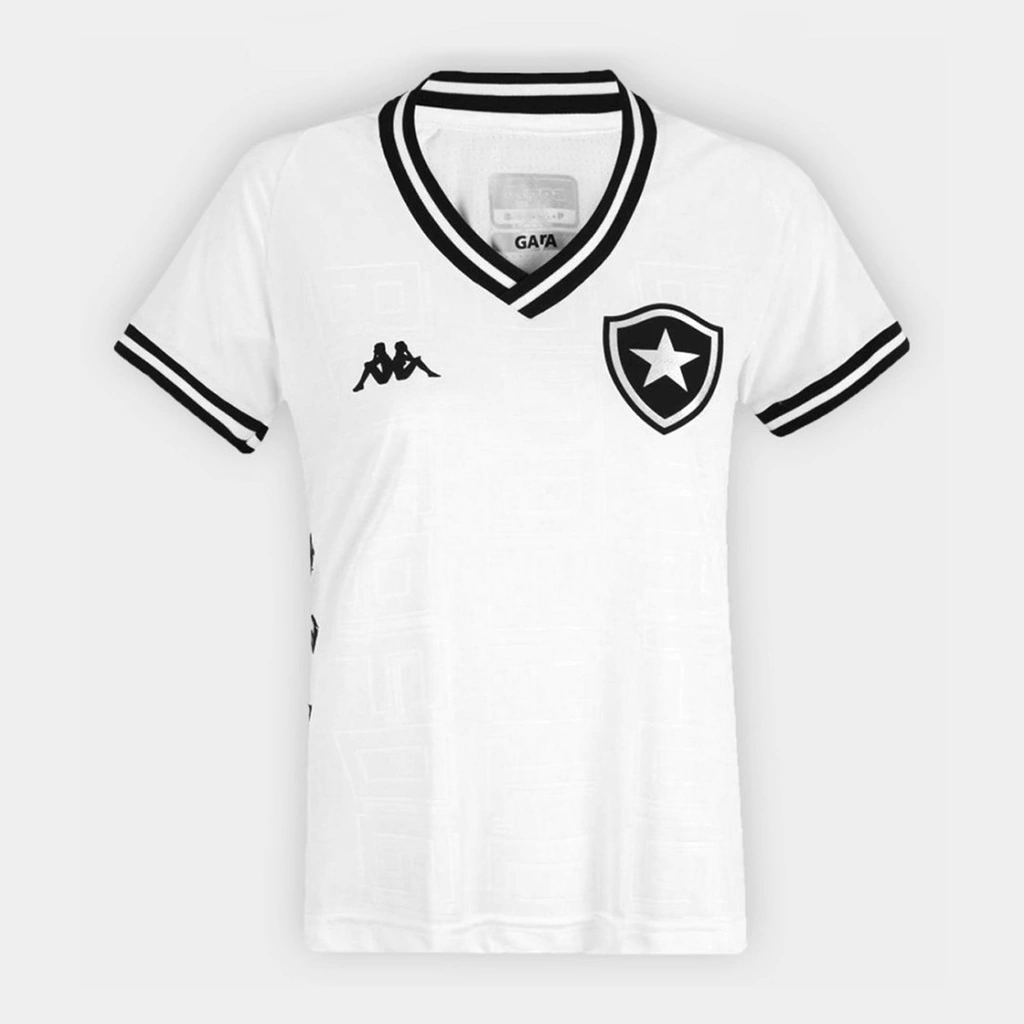 Camisa Botafogo III 19/20 s/nº Torcedor Kappa Feminina - Branco EKBO21195