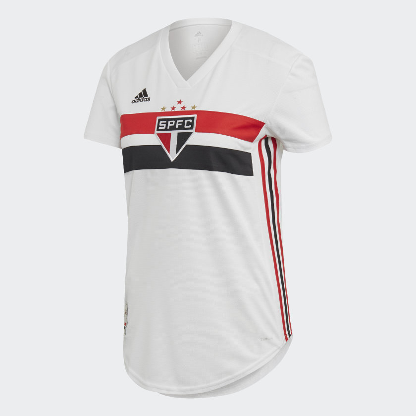 Camisa São Paulo Feminina Adidas I 2019/20 DZ5633