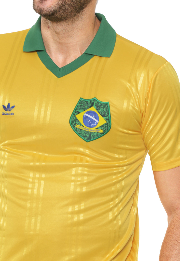 Camisa Adidas Originals Brasil Fan Amarela FT6422