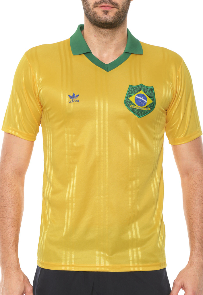 Camisa Adidas Originals Brasil Fan Amarela FT6422