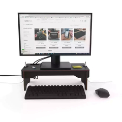 Kit Base eleva monitor, soporte para notebook, soporte para auriculares y mousepad - Sumapack