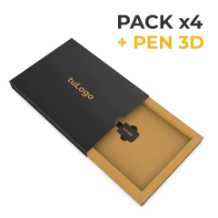 4 Kraft 21x15 + Pen 3D (Sandisk 32gb) con grabado