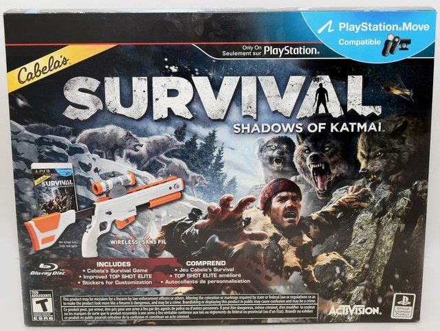 Cabelas Survival Shadows of Katmai com arma - Ps3