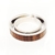 Set alianzas de casamiento - plata 925 y madera de zebrano - 6 y 5 mm - GALIZZI y SCHNEIDER Alianzas