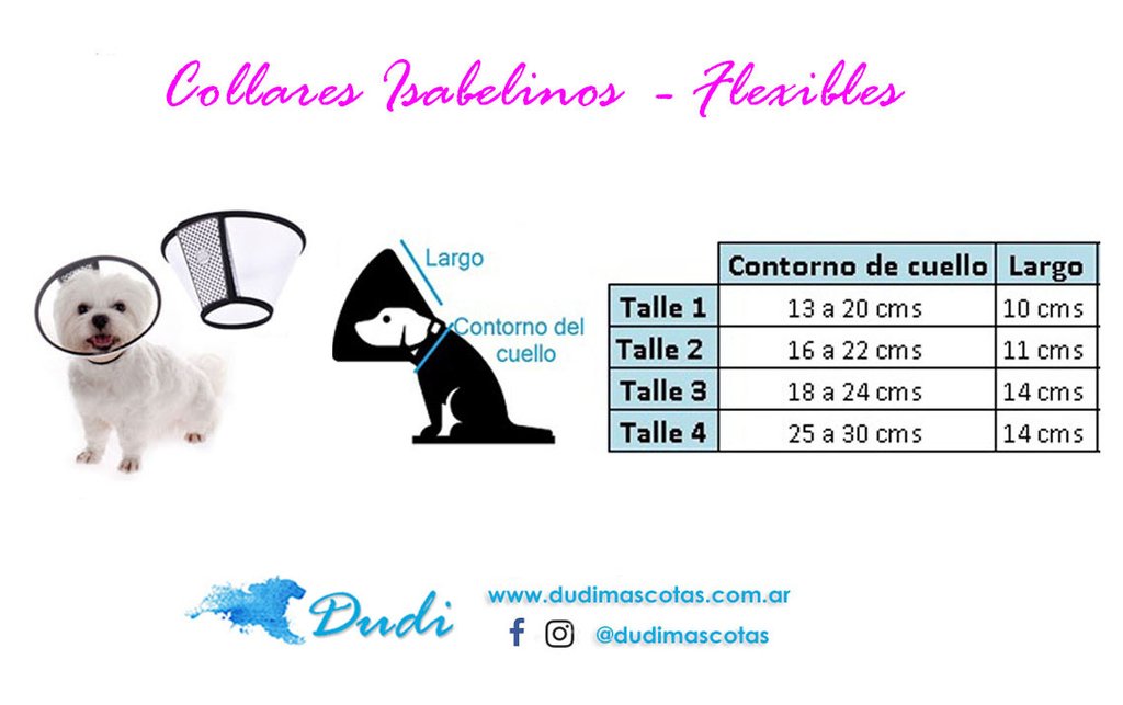 Collar isabelino para perros o gatos