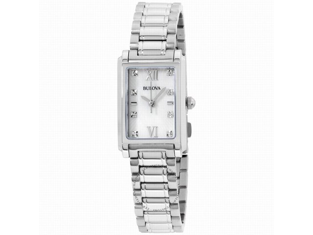 Reloj Bulova Diamond 96p157 Mujer Agente Oficial