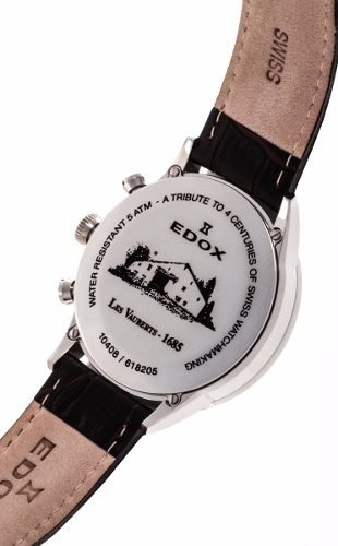 Reloj Edox Les Vauberts Chrono 104083aain 10408 3A AIN Original Agente