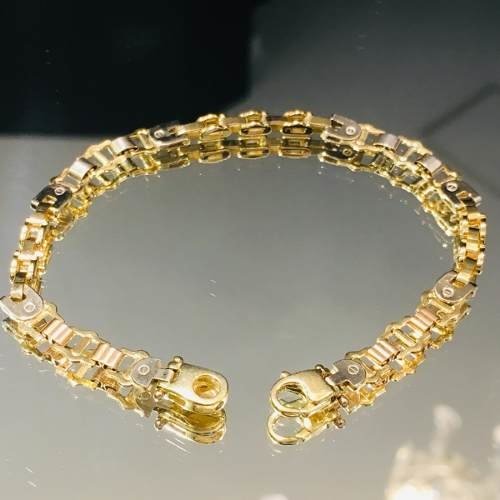 Pulsera Oro 18k 19cm 10,5 Gramos Mujer Puor033