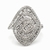 Anillo Oro Blanco 18 Kts Diamantes AND068 en internet