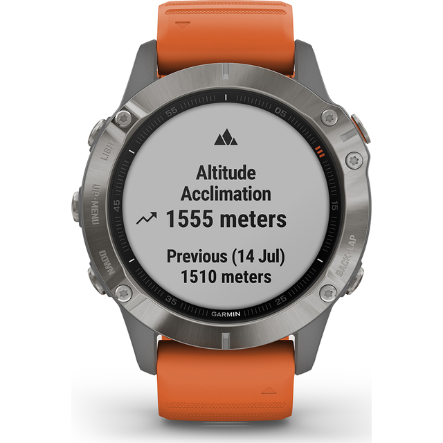 Garmin Fenix 6X Sapphire -- Carbon Gray DLC with Black Band