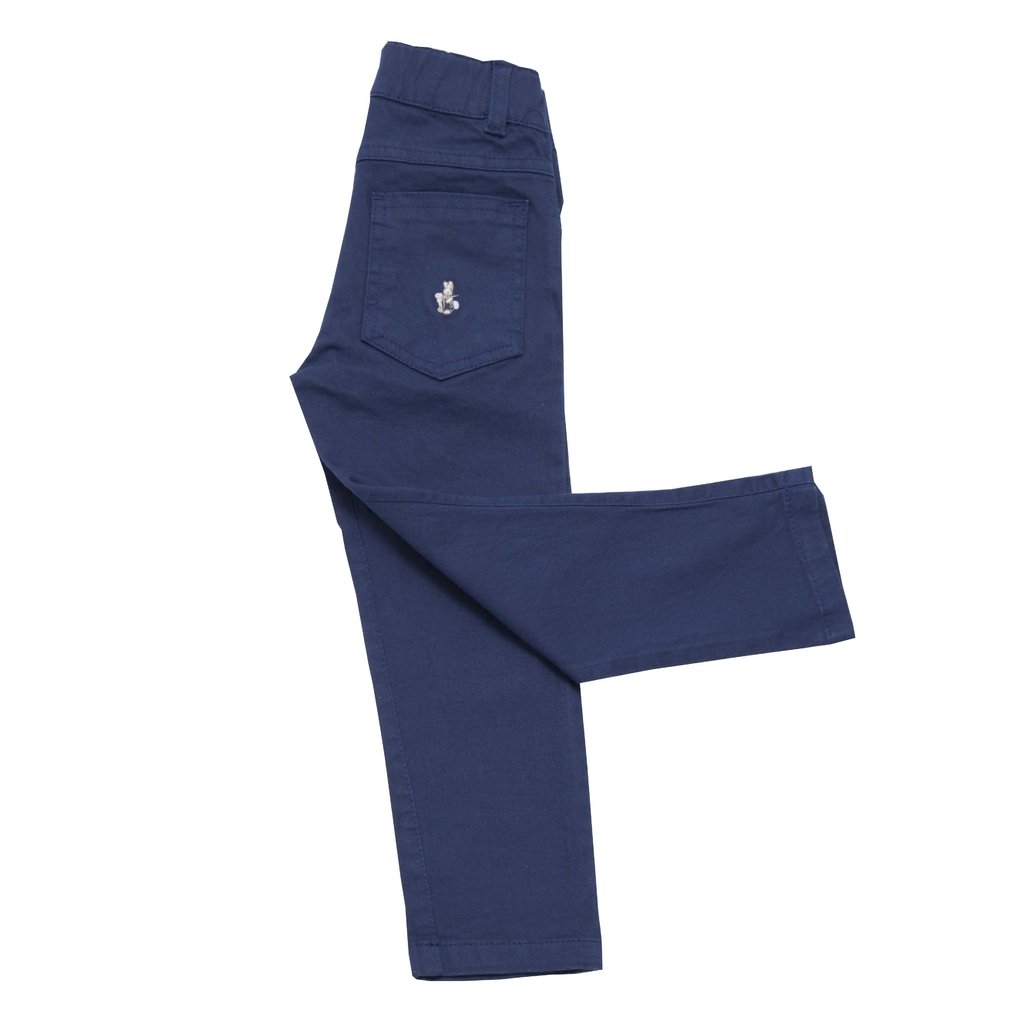 Pantalón Clásico Gabardina Azul