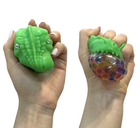 Fidget Toy Bola Mágica de Apertar Dinossauro com Orbeez - DM Toys