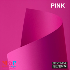 Papel Color Fluo Pink - Rosa 180G A4 100 fls
