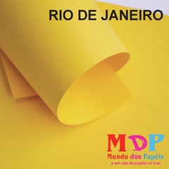 Papel Color Plus Rio de Janeiro - Amarelo Ouro 180G A4 50 fls
