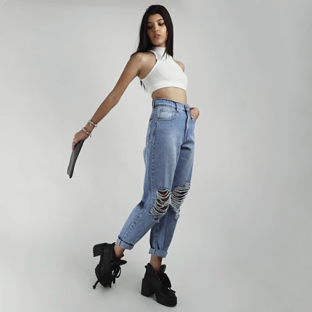 JEAN SLOUCHY ROTURAS CELESTE - Comprar en Vikita Store