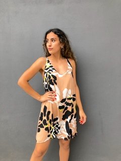 VESTIDO PRINT MAGDA BEIGE