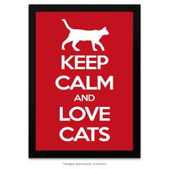 Poster Keep Calm and Love Cats