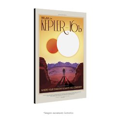 Poster KEPLER16B - Cartaz de Turismo Visão do Futuro da NASA do Espaço na internet