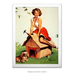 Poster Pin-up Girl: Home Sweet Home - comprar online