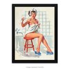 Poster Pin-up Girl: Overflowing with Charm