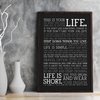 Poster Manifesto - This is your Life - vs Preto