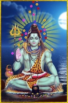 Quadro Decorativo Hinduismo - Shiva Deus da Destruição e Regeneração