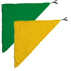 Swing Flag Triangular Amarelo e Verde Escuro - Vendido por par