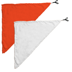 Swing Flag Triangular Laranja e Branco - Vendido por par