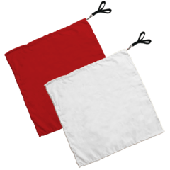 Swing Flag Infantil Branco e Vermelho - Vendido por par