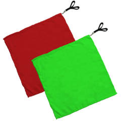 Swing Flag Infantil Verde Claro e Vermelho - Vendido por par