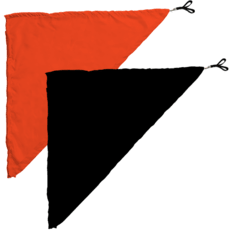 Swing Flag Triangular Laranja e Preto - Vendido por par