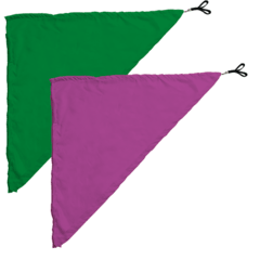 Swing Flag Triangular Rosa e Verde Escuro - Vendido por par