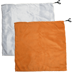 Swing Flag Quadrado Laranja e Branco - Vendido por par