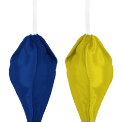 Swing Poi Azul Escuro e Amarelo - Vendido por par - comprar online