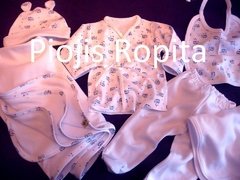 Set ajuar regalo nacimiento 6 prendas manta grande batita pantalón ranita etc - comprar online