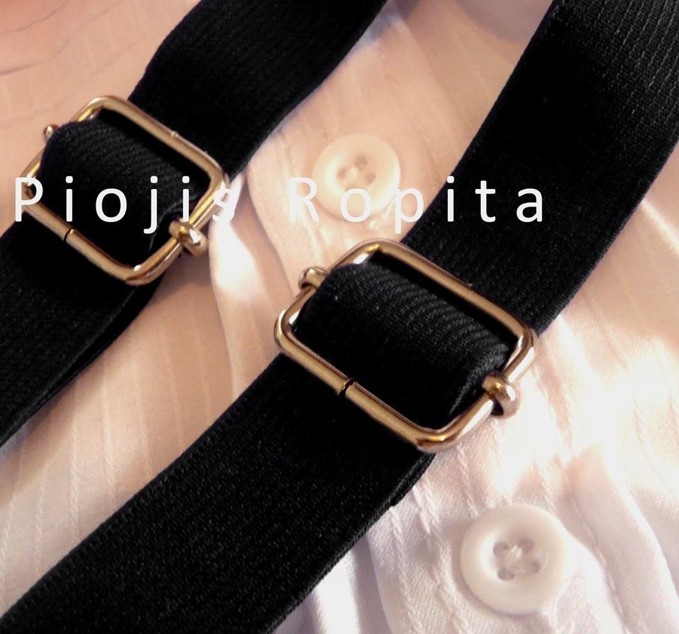 traje 3P bautismo casamiento pantalón de vestir chupin negro moño y  tiradores