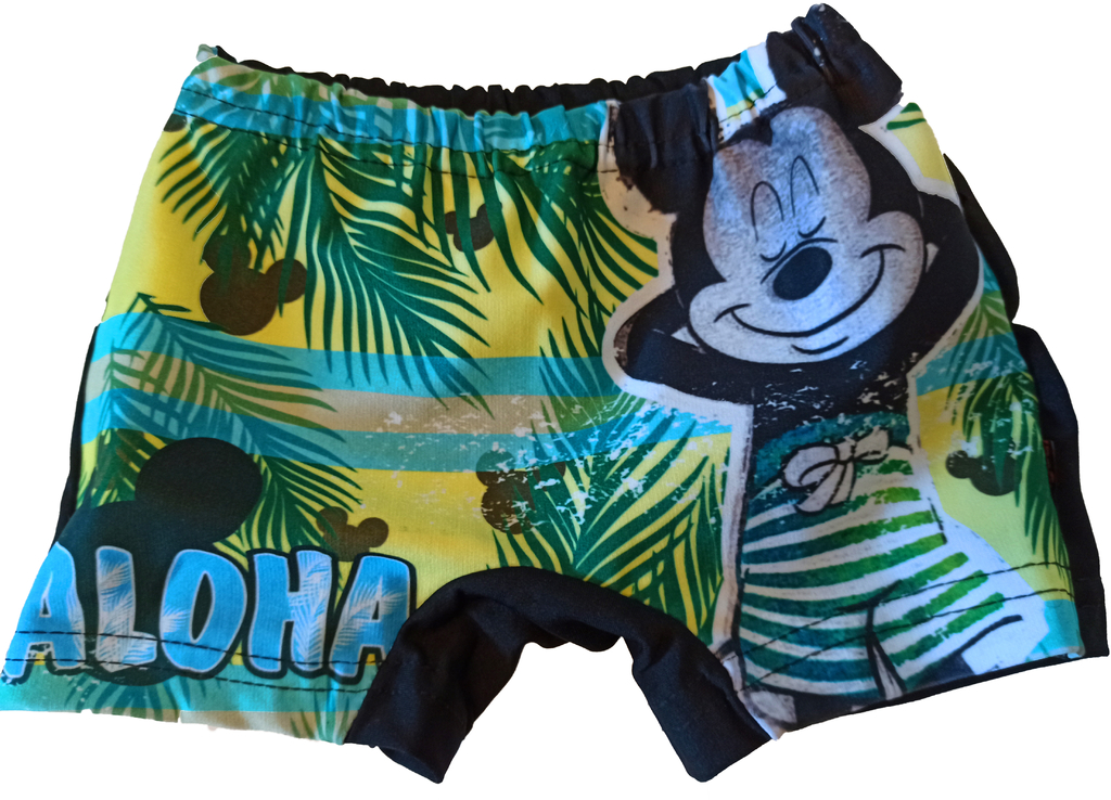 Malla mickey mouse hawaiano tipo disney traje de baño con filtro UV50