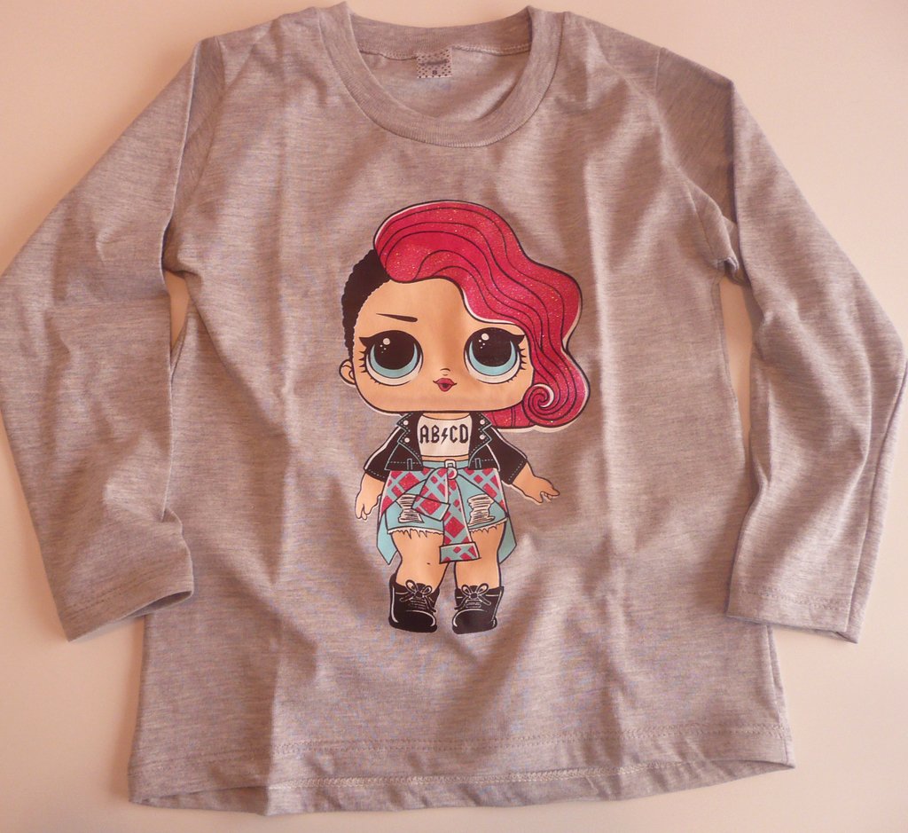 Remera Manga Larga Munequita Lol Surprise Rock Rockera Remera Manga Larga Munequita Lol Surprise Rock Rockera