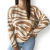 Sweater cebra camel - comprar online